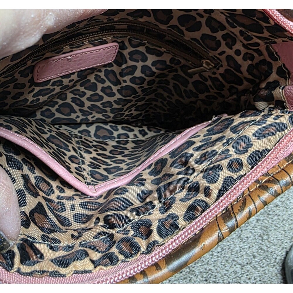 Cowgirl Wanted Rhinestone Shoulder Bag Crossbody Purse Animal Print Western - Picture 9 of 13